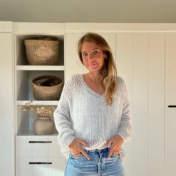 Pullover gestrickt V