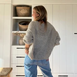 Pullover gestrickt V