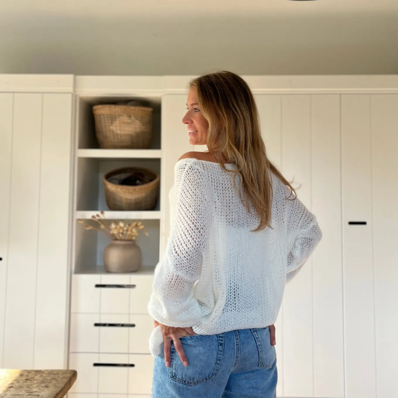 Pullover gestrickt V