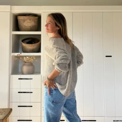 Pullover gestrickt V