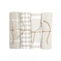 Recyceltes Geschirrtuch kariert