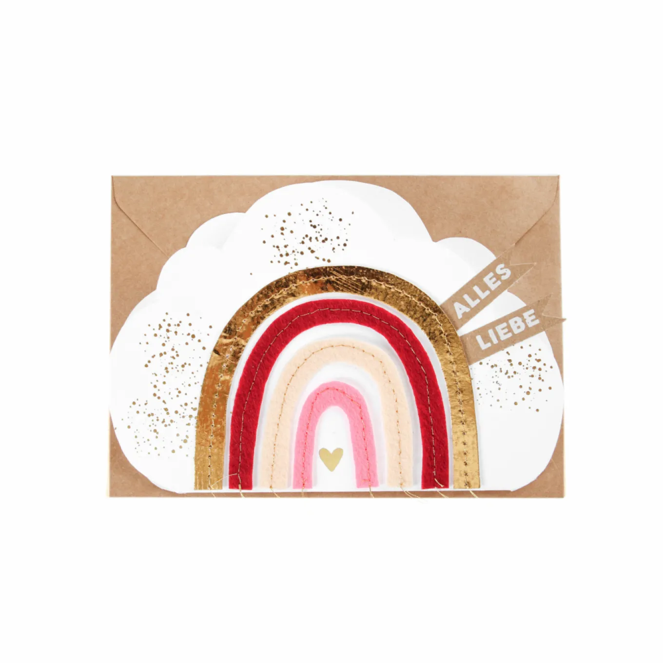 Regenbogenkarte. Alles Liebe.