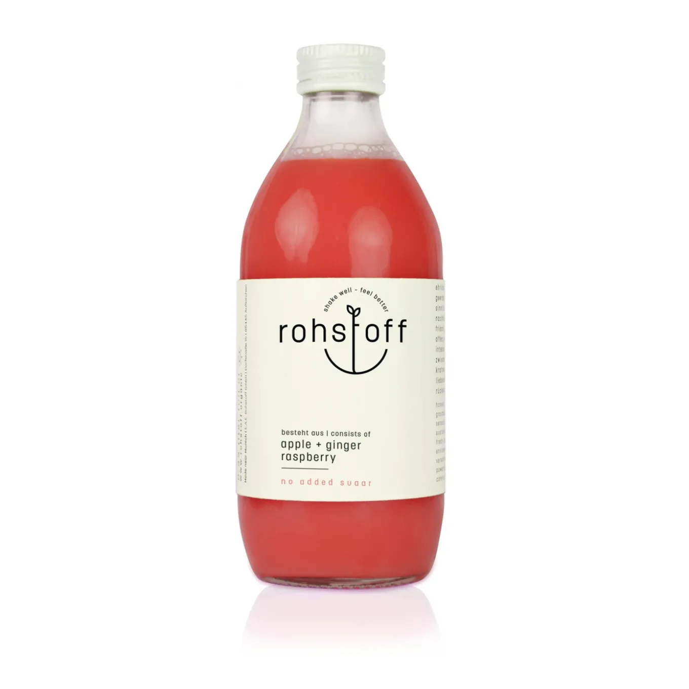 rohstoff Apfel + Ingwer +Himbeere