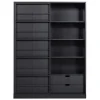 Schiebetürschrank schwarz