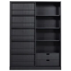 Schiebetürschrank schwarz