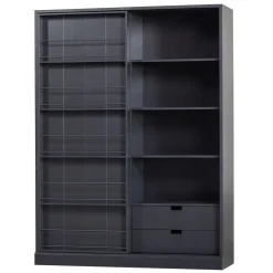 Schiebetürschrank schwarz