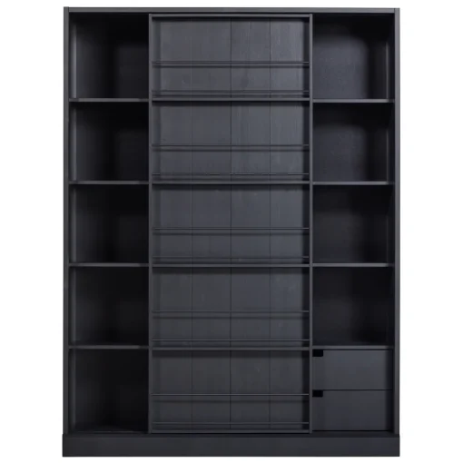 Schiebetürschrank schwarz