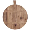Schneidebrett Teakholz rund