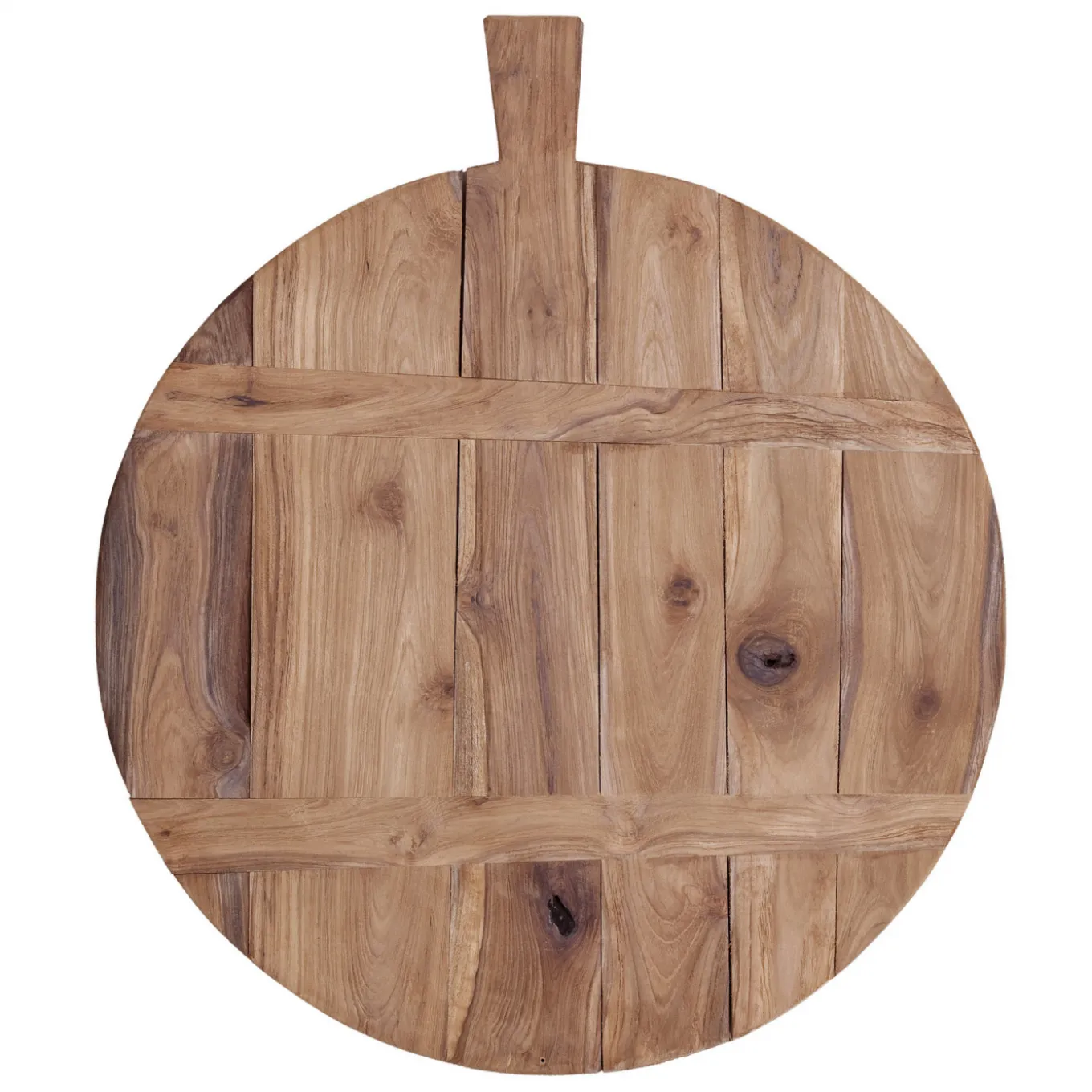 Schneidebrett Teakholz rund