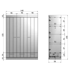 Schrank 3 Türen