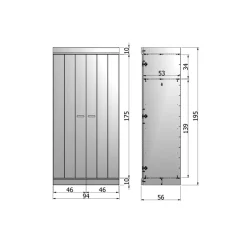 Schrank 2 Türen
