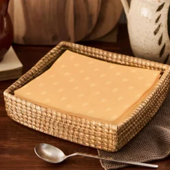 Serviette Blatt Mustard