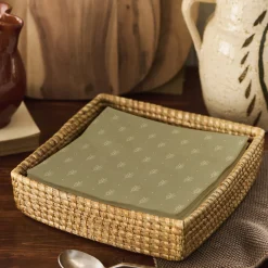 Serviette Blattmuster