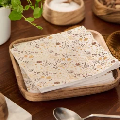 Serviette Herbstblumen