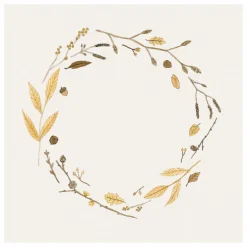 Serviette Herbstkranz