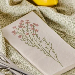 Serviette rosa Blume