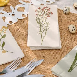 Serviette rosa Blume