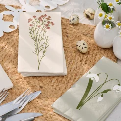 Serviette Schneeglöckchen