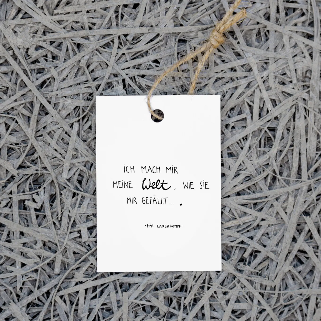 Slowlay Geschenkanhänger meine Welt