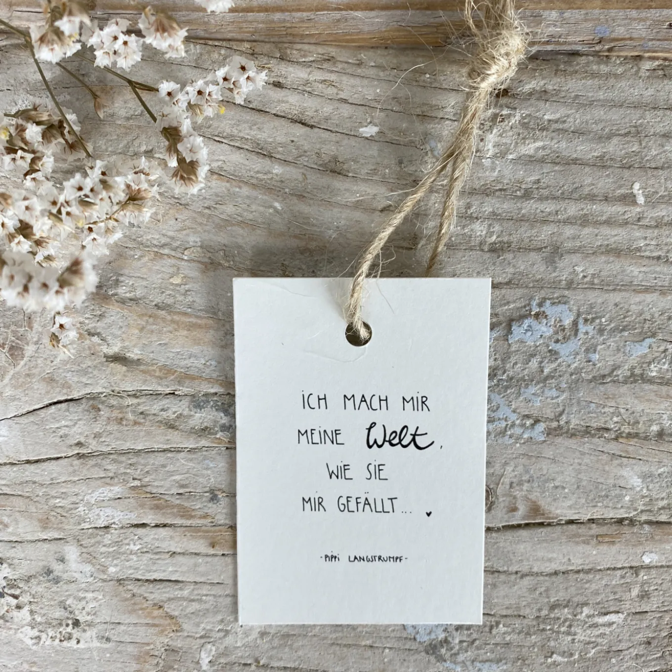 Slowlay Geschenkanhänger meine Welt