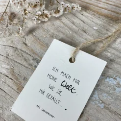 Slowlay Geschenkanhänger meine Welt