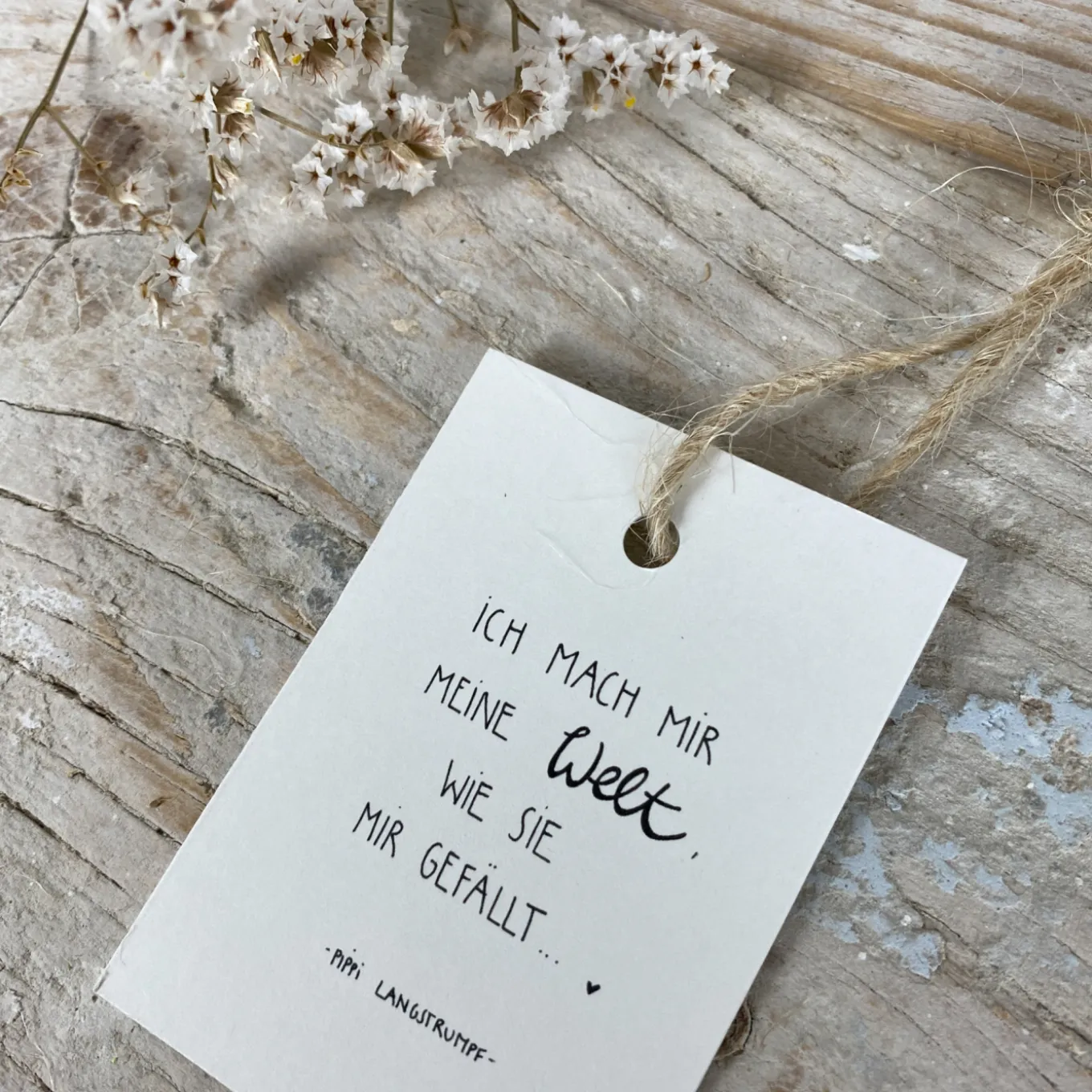 Slowlay Geschenkanhänger meine Welt