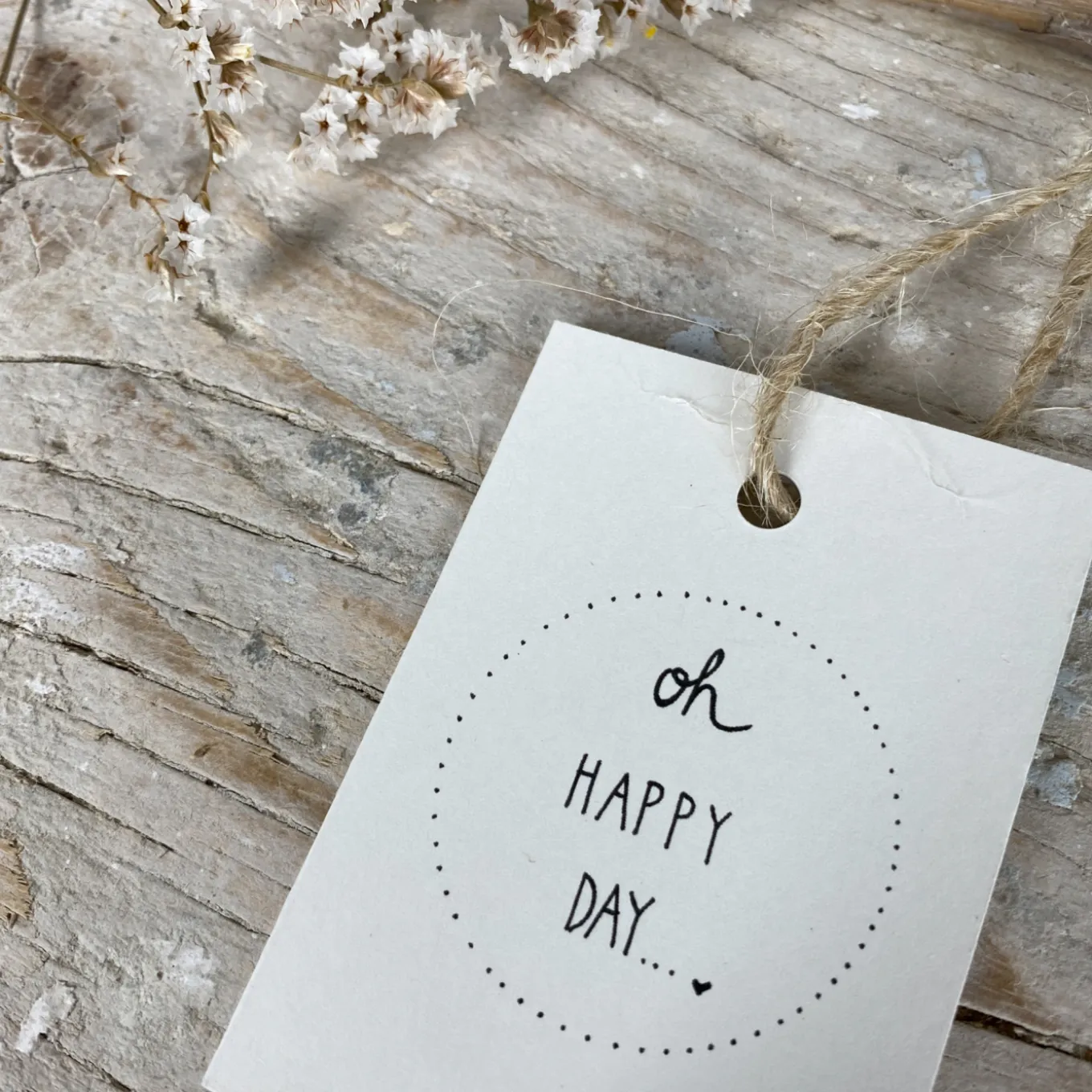 Slowlay Geschenkanhänger oh happy day