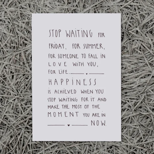 Slowlay Postkarte