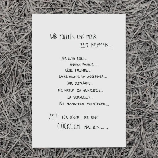 Slowlay Postkarte