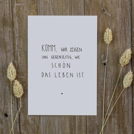 Slowlay Postkarte
