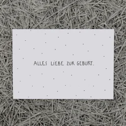 Slowlay Postkarte "Alles Liebe zur Geburt"