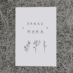 Slowlay Postkarte "Danke Mama”