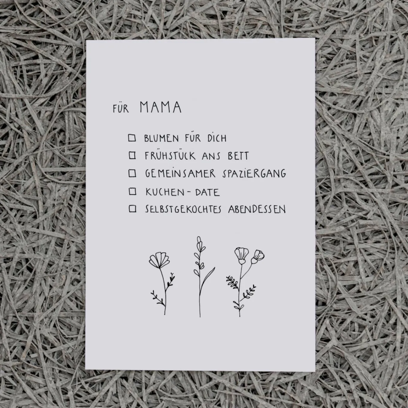 Slowlay Postkarte "Für Mama"