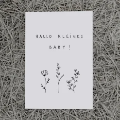 Slowlay Postkarte "Hallo kleines Baby"