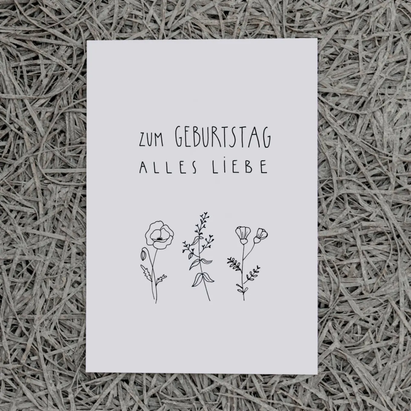 Slowlay Postkarte "Zum Geburtstag alles Liebe”