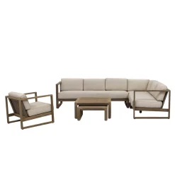 Sofa 3-Sitzer - Teak