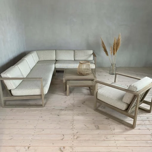 Sofa 3-Sitzer - Teak