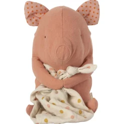 Spieluhr Schwein mit Tuch