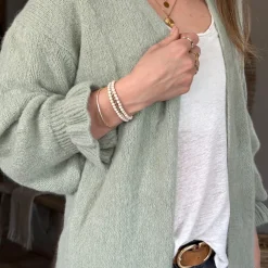 Strickjacke lang
