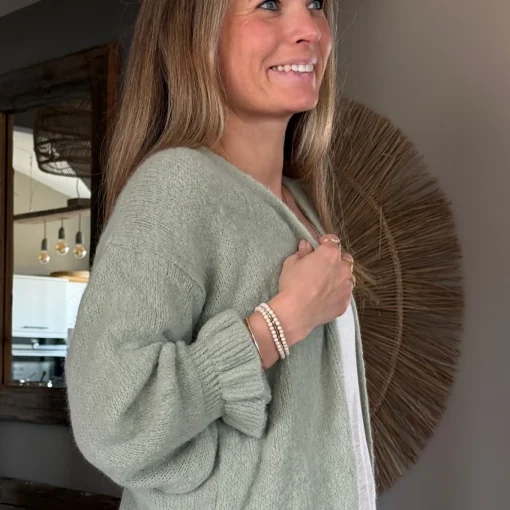 Strickjacke lang