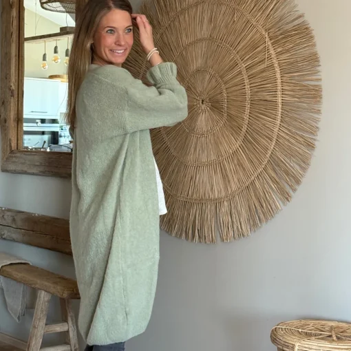Strickjacke lang