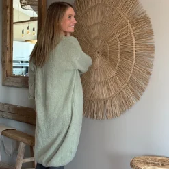 Strickjacke lang