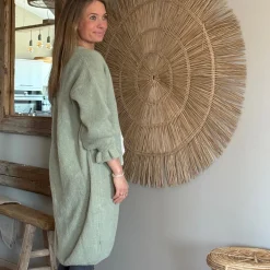Strickjacke lang