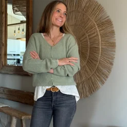 Strickjacke mit Knöpfen