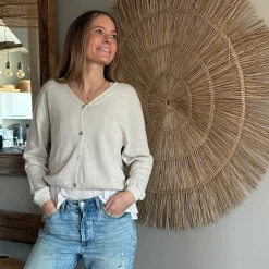 Strickjacke mit Knöpfen