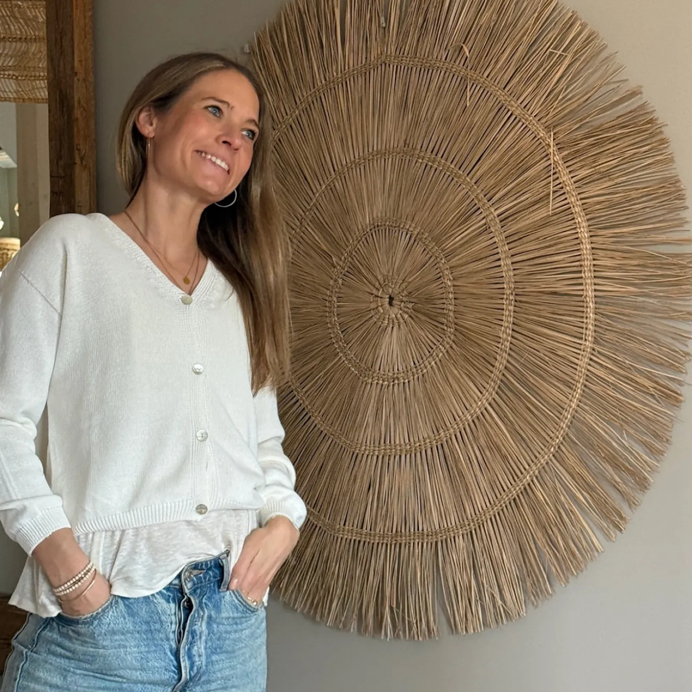 Strickjacke mit Knöpfen