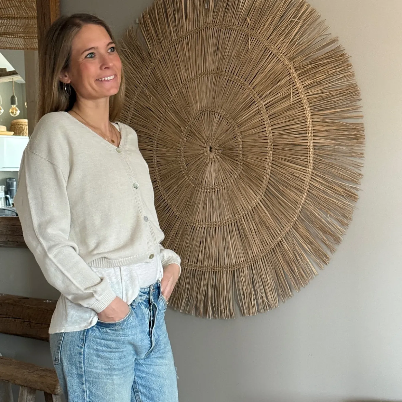 Strickjacke mit Knöpfen