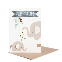 Taufkarte Elefant