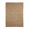 Teppich handgewebt Leder