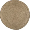 Teppich rund Jute